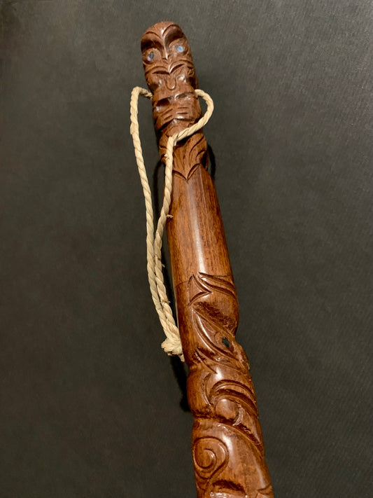 Hand Carved Rakau Korero - by Wood Masters