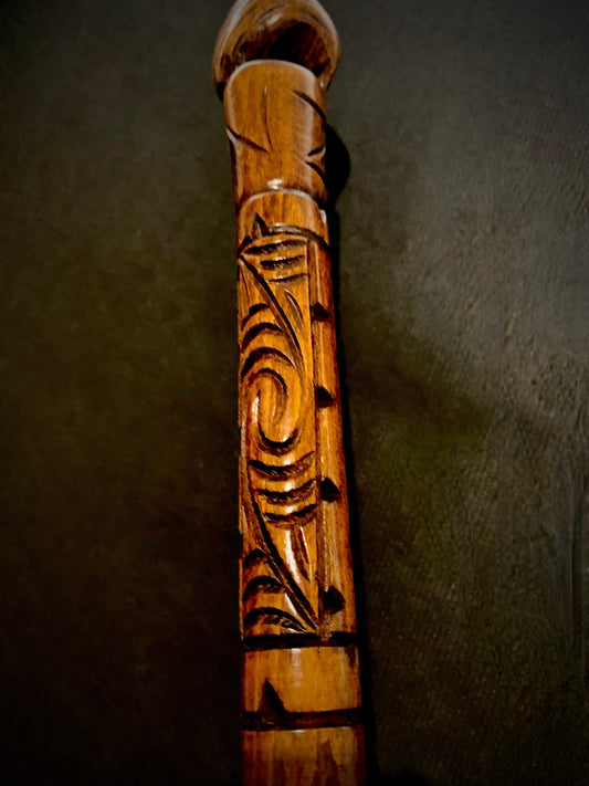 Carved Tokotoko - by Wood Masters