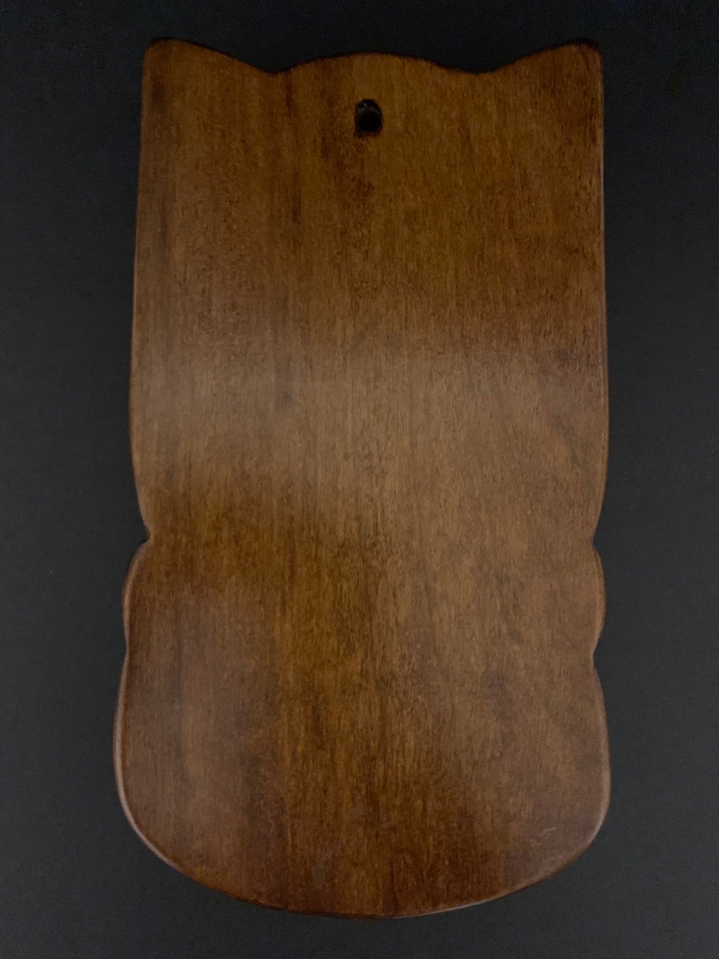 back view of Maori wheku mask carved in New Zealand and available from Silver Fern Gallery