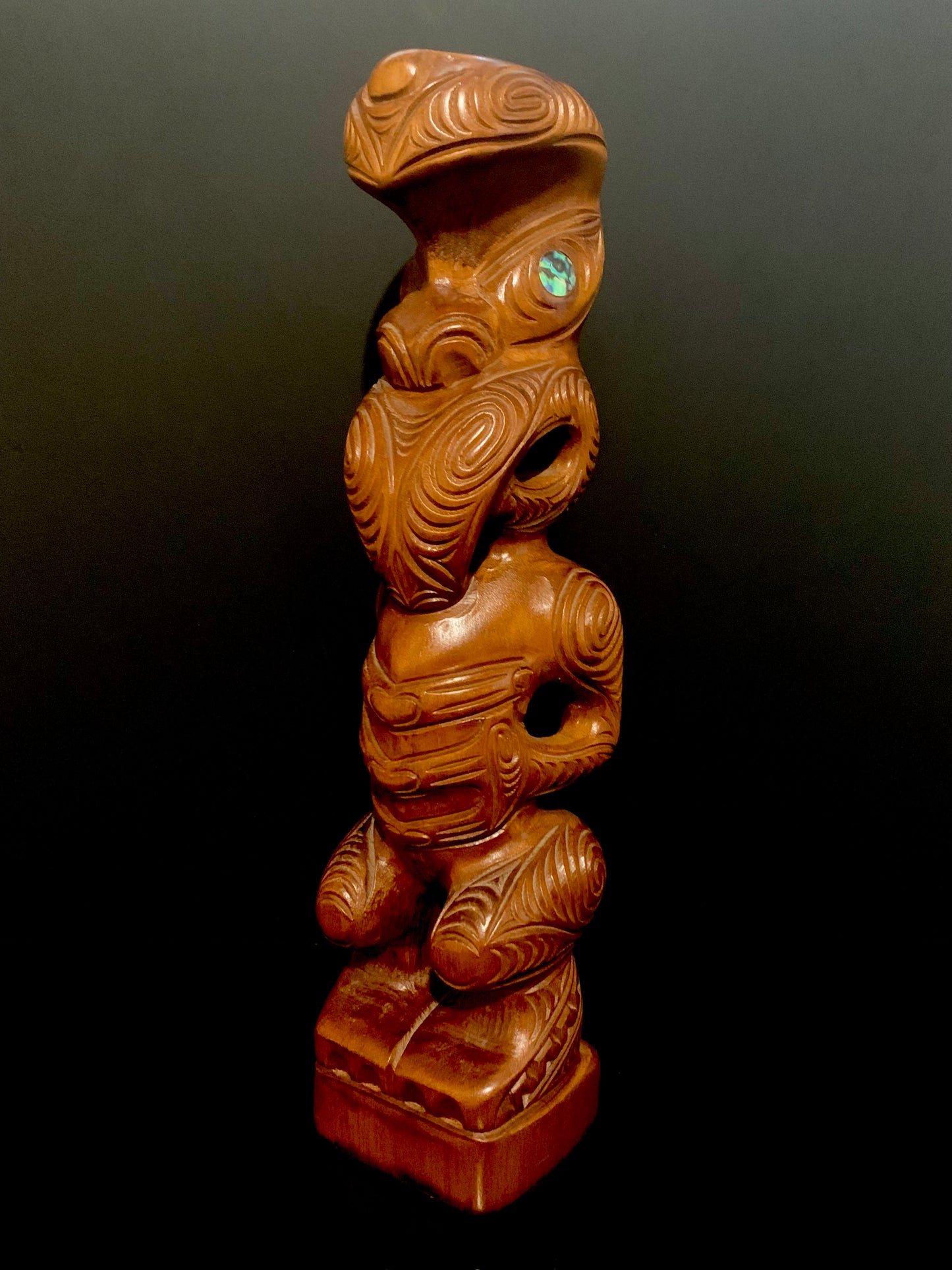 Carved Kauri Teko Teko - 41cm by Wood Masters