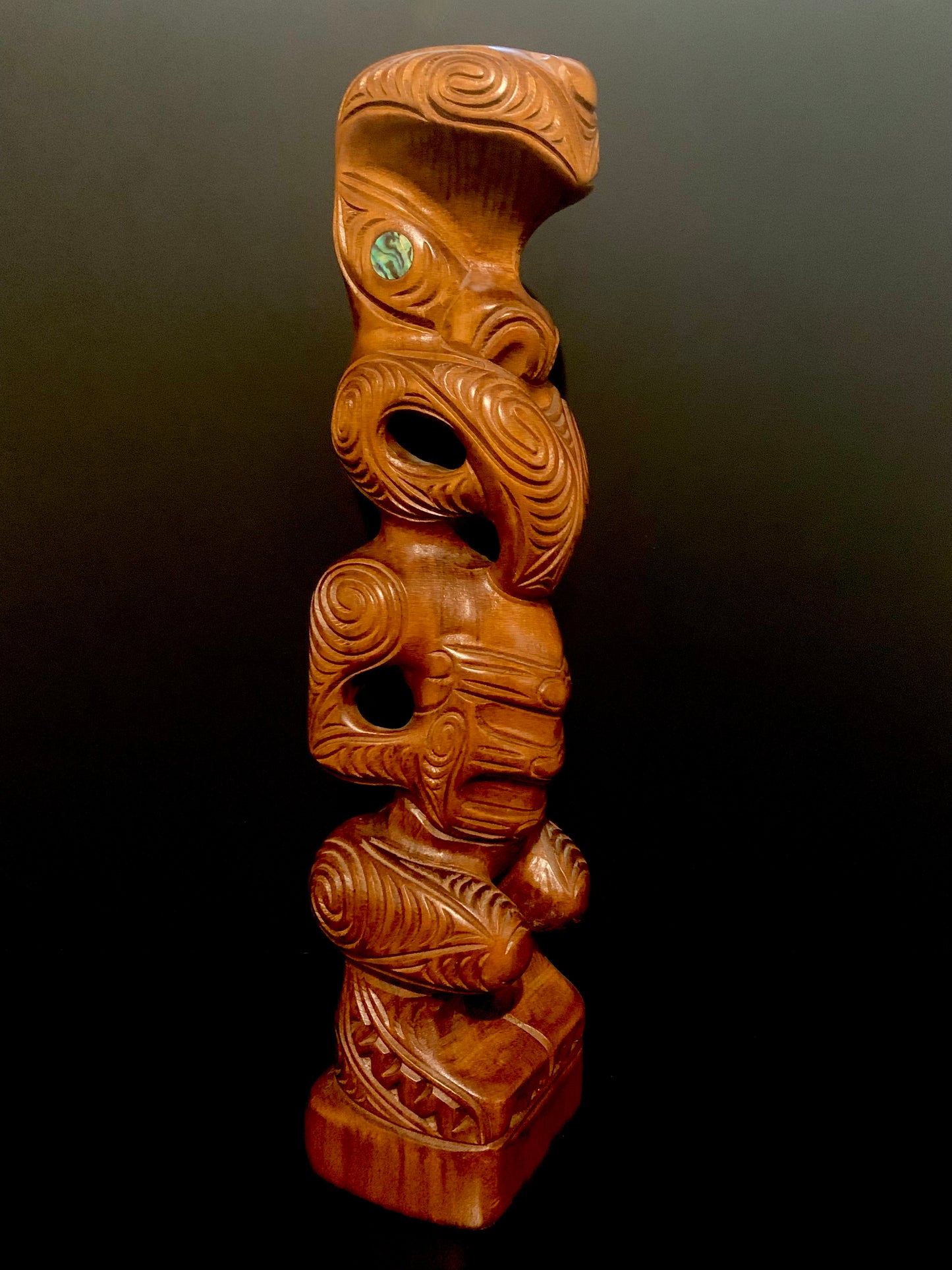 Carved Kauri Teko Teko - 41cm by Wood Masters