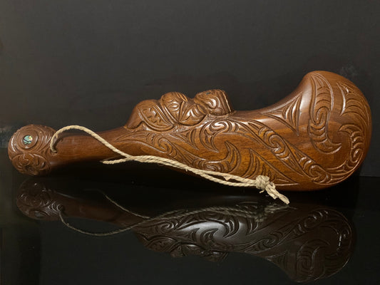 Carved Wahaika on Stand - Large - by Wood Masters