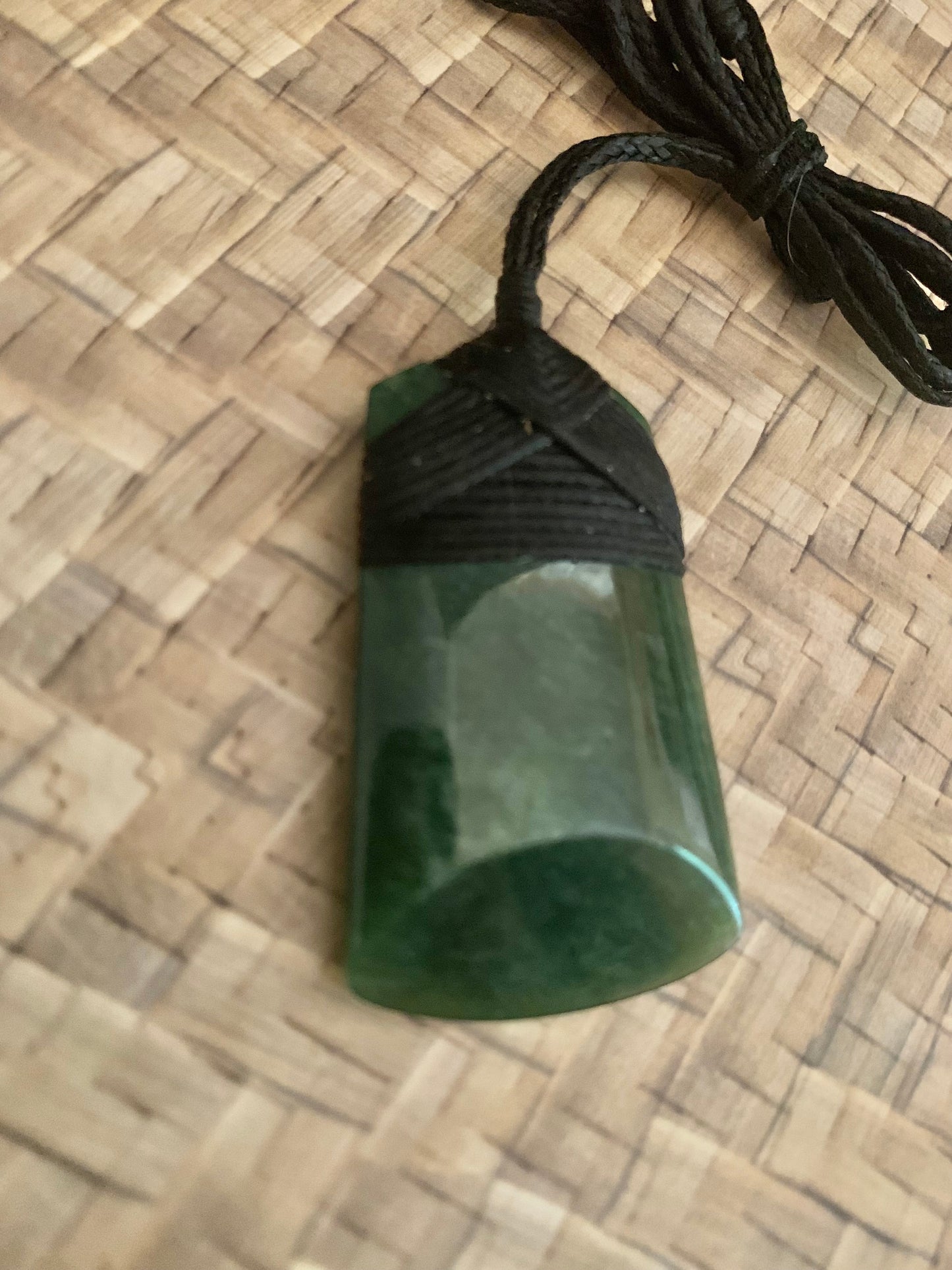 NZ Maori highly poilished toki pendant available from Silver Fern Gallery