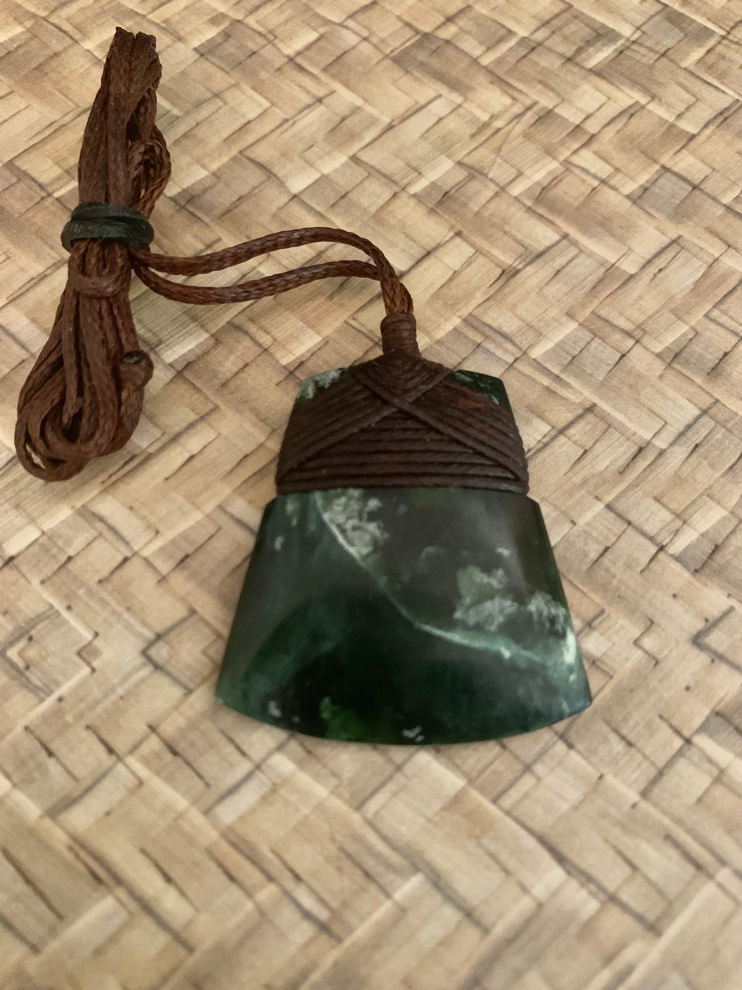 Maori Pounamu hei toki pendant from New Zealand by Alex Sands available at Silver Fern Gallery