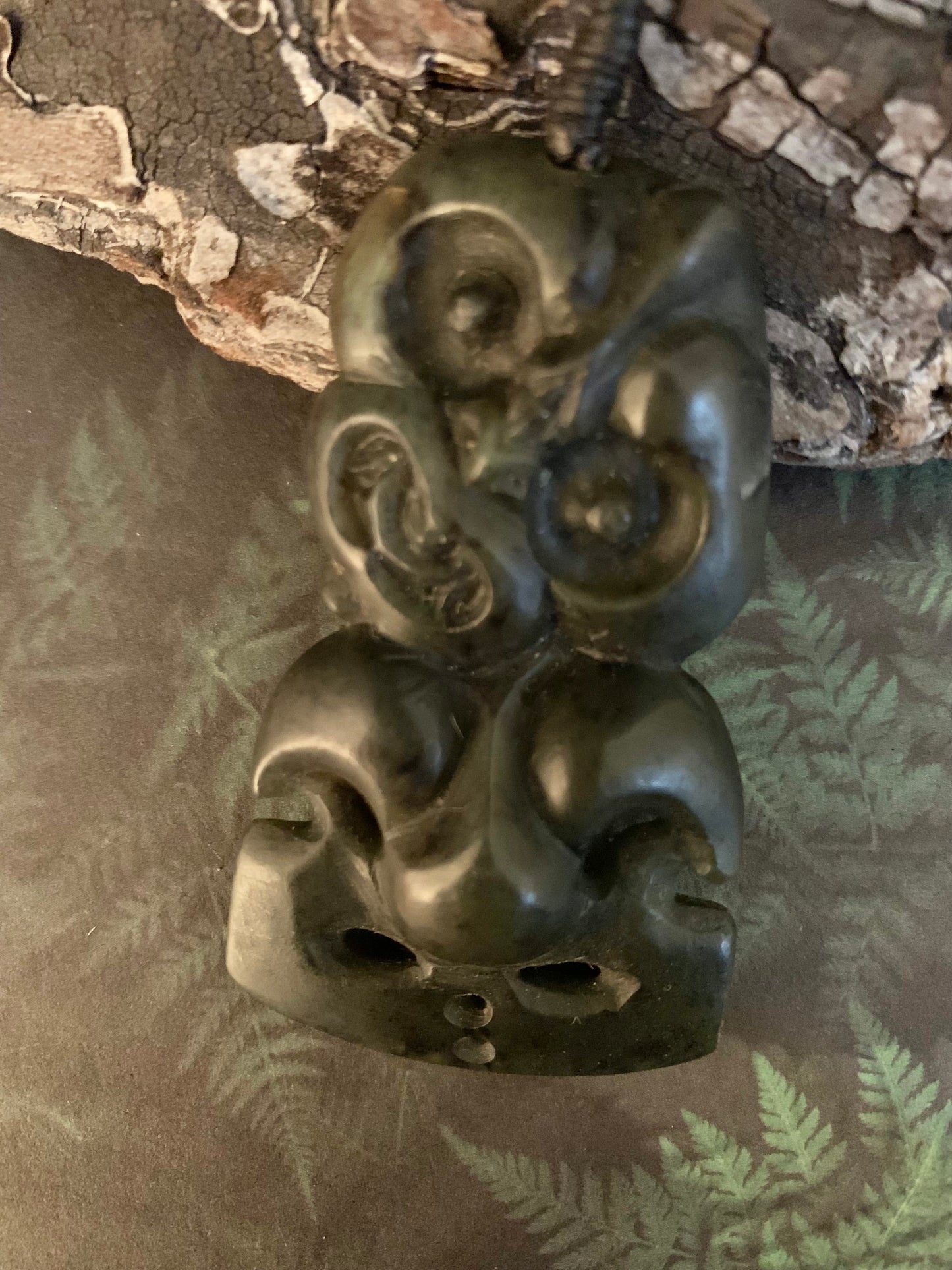 Pounamu Hei Tiki by Alex Sands 65mm