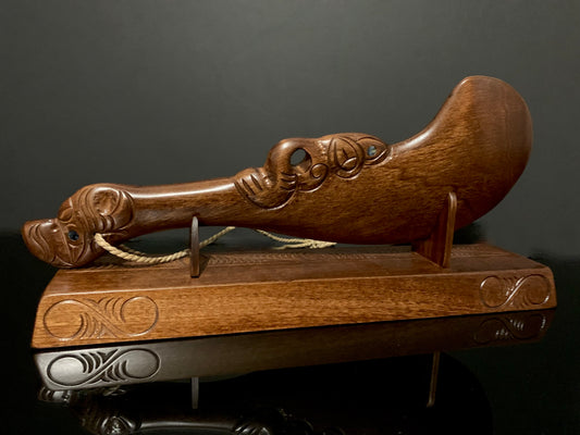 Carved Wahaika on Stand - by Wood Masters