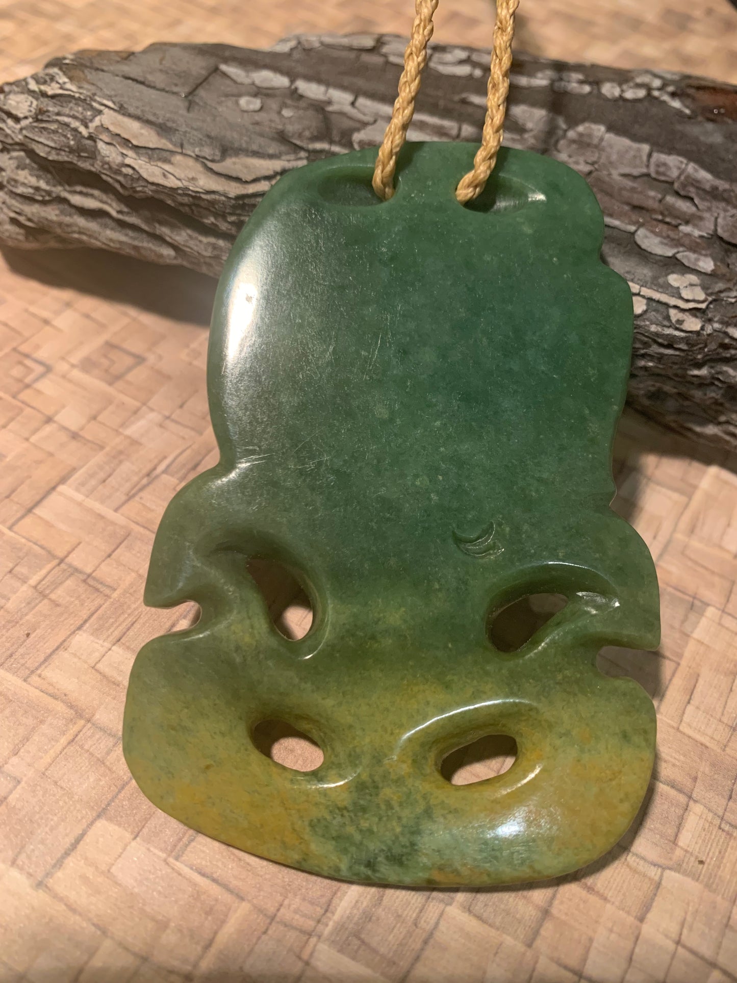 reverse side of Tiki Maori pendant by Alex Sands available from Silver Fern Gallery