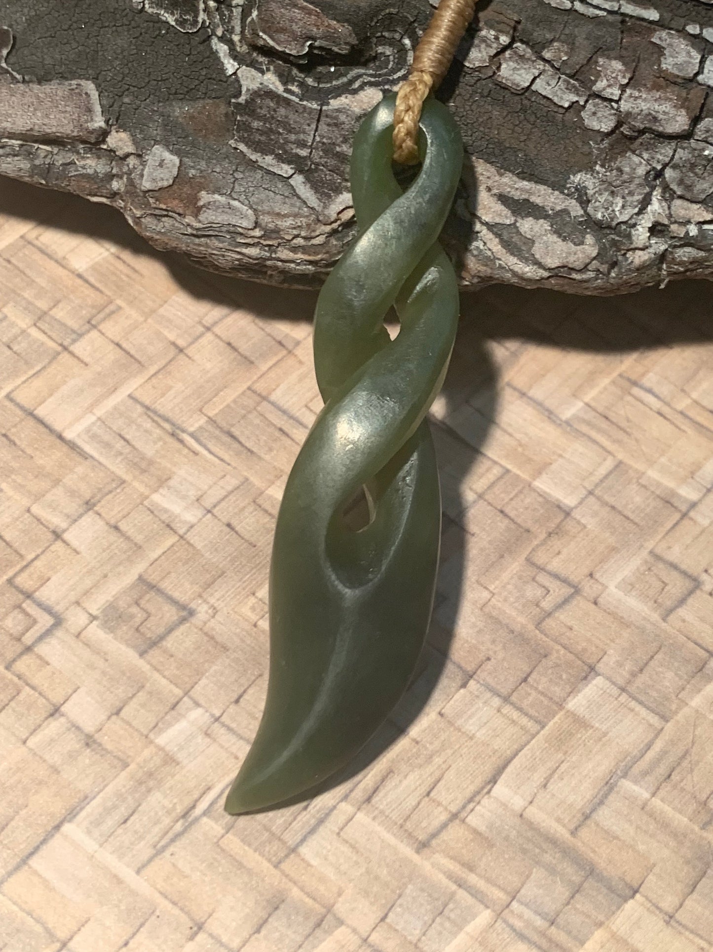 Pounamu Twist 70mm by Alex Sands