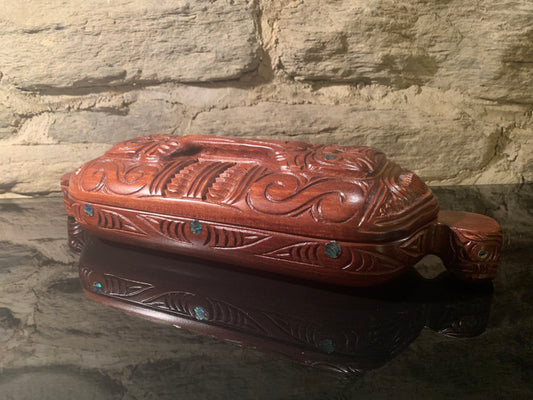 Carved Wakahuia (pakati) by Wood Masters