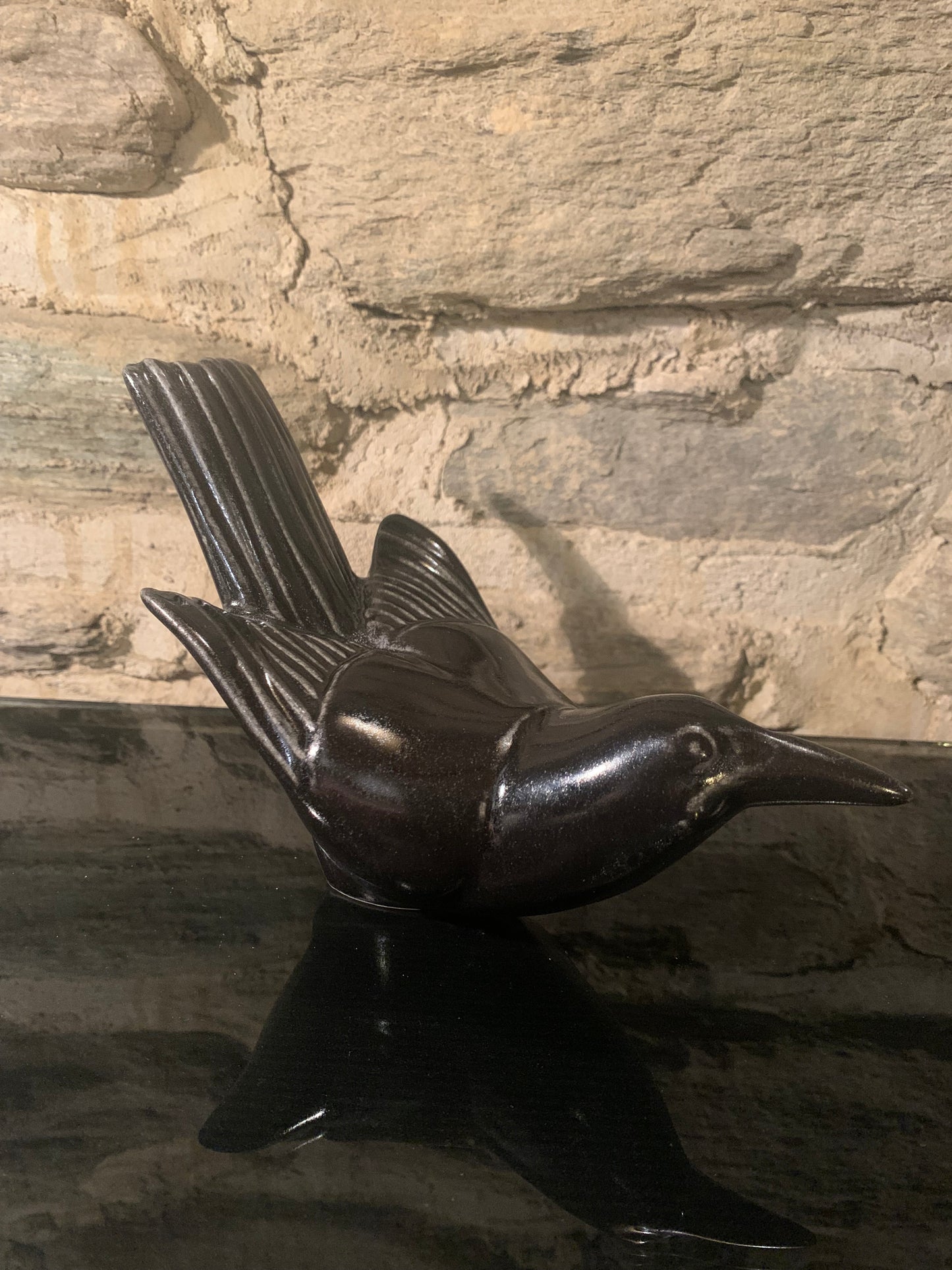 Ceramic Tieke (Saddleback) by Bob Steiner