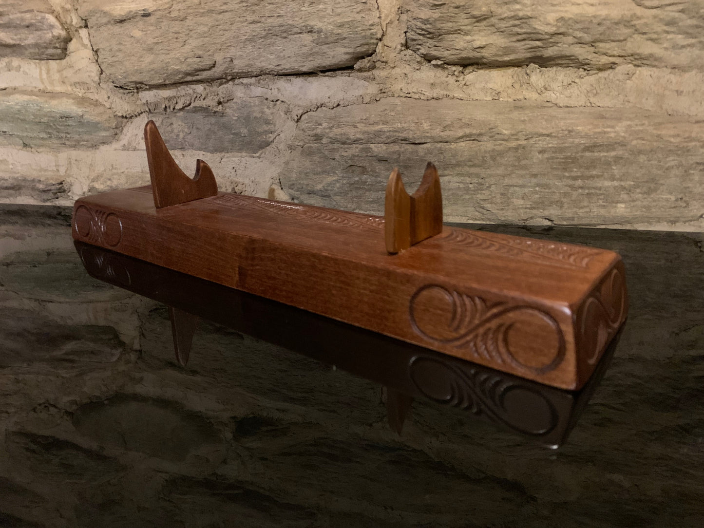 Carved Wahaika on Stand - Large - by Wood Masters