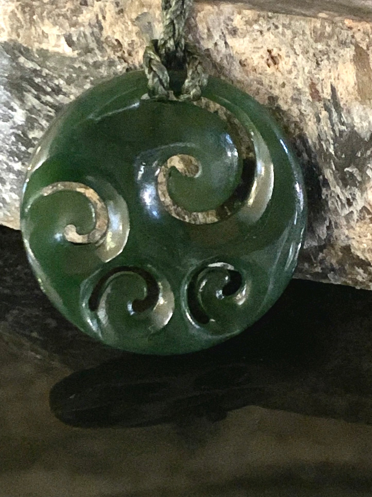 Pounamu Koru 36mm by Deane Moreton