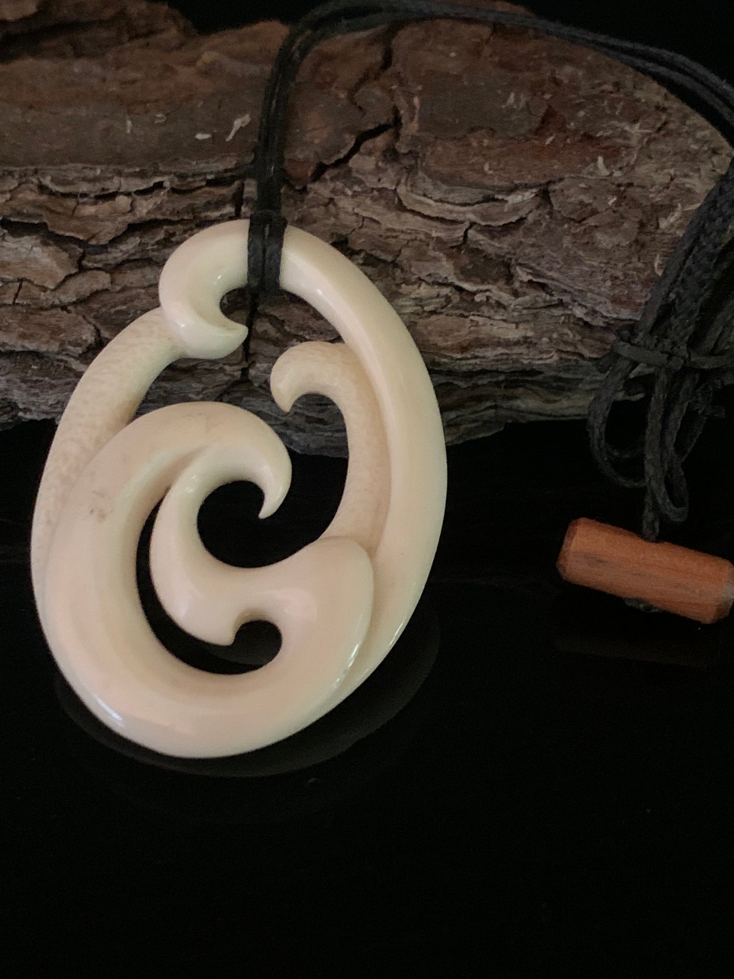 Bone Wave Pendant - by Norman Clark