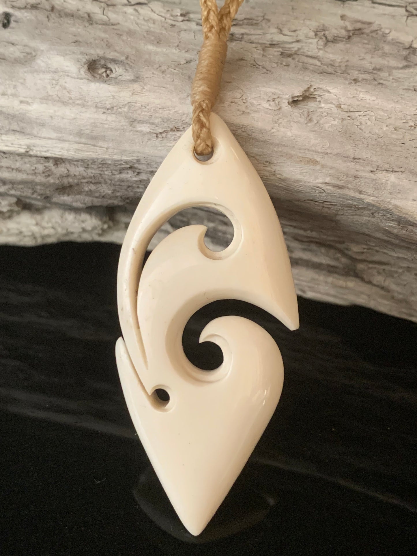 Bone Freeform Pendant - by Peter Mitchell