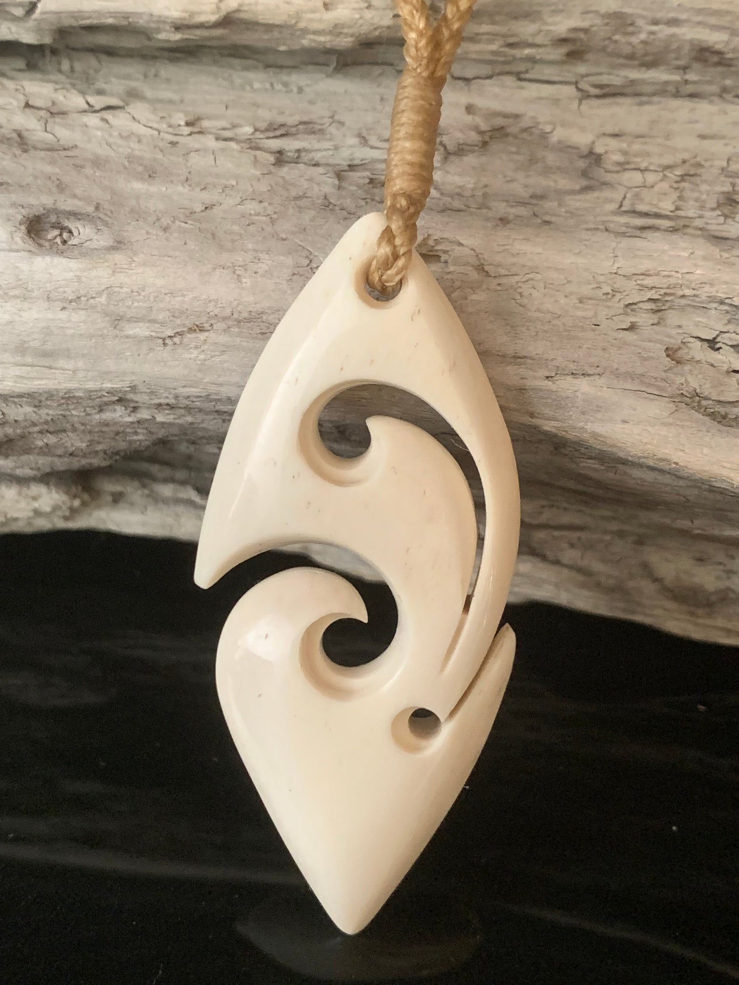 Bone Freeform Pendant - by Peter Mitchell