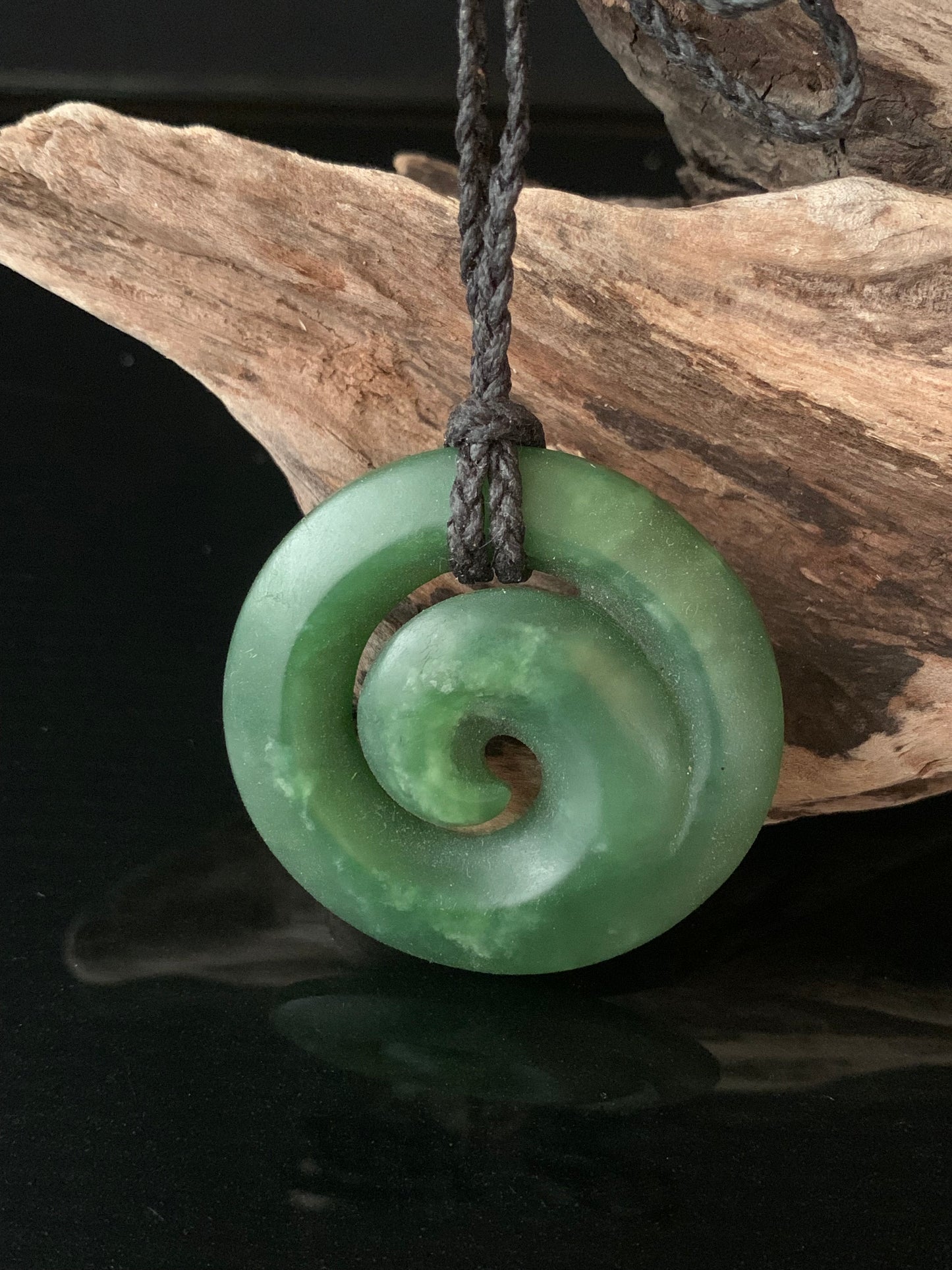 Pounamu Koru 43mm by Alex Sands