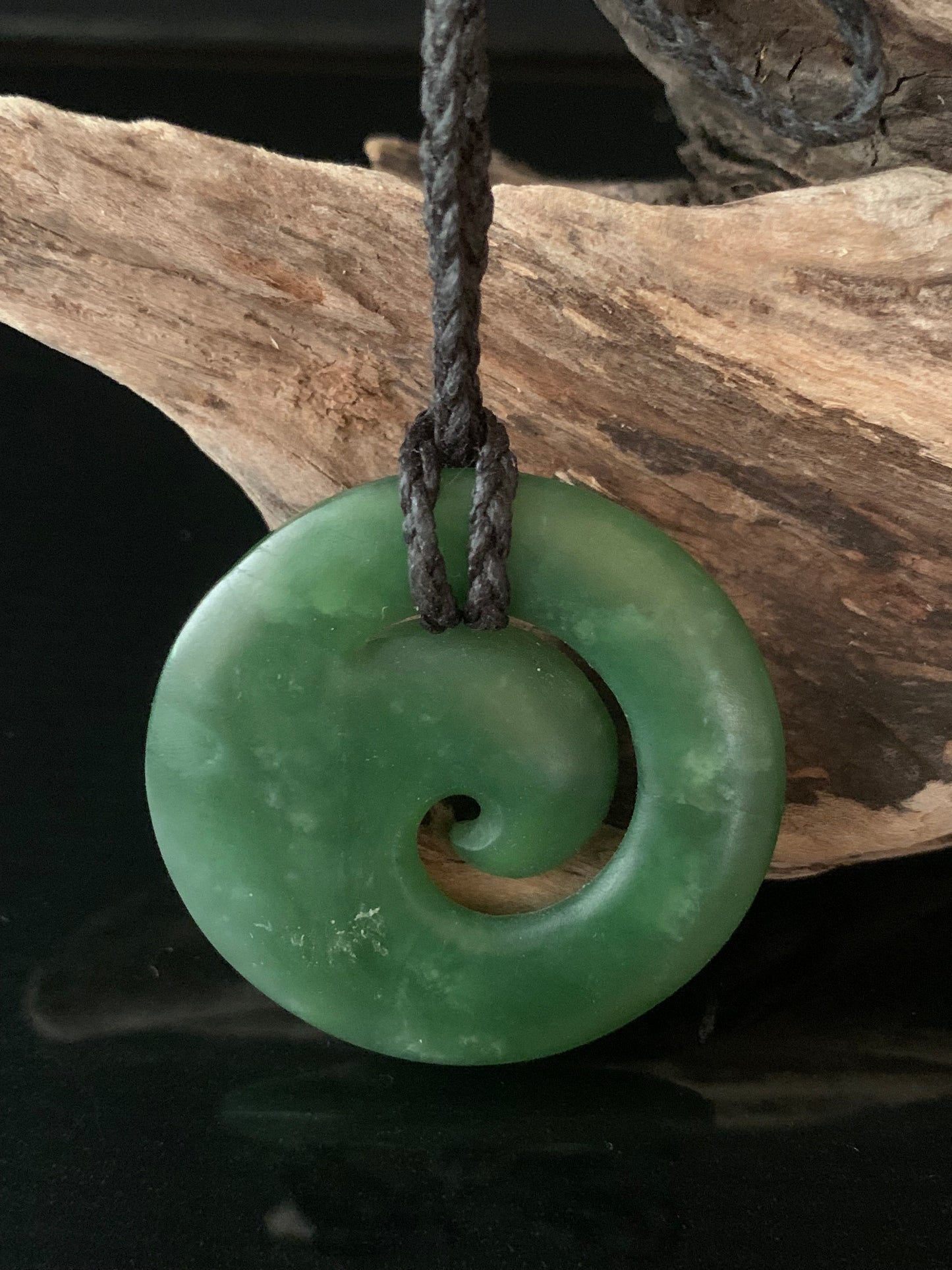 Pounamu Koru 43mm by Alex Sands