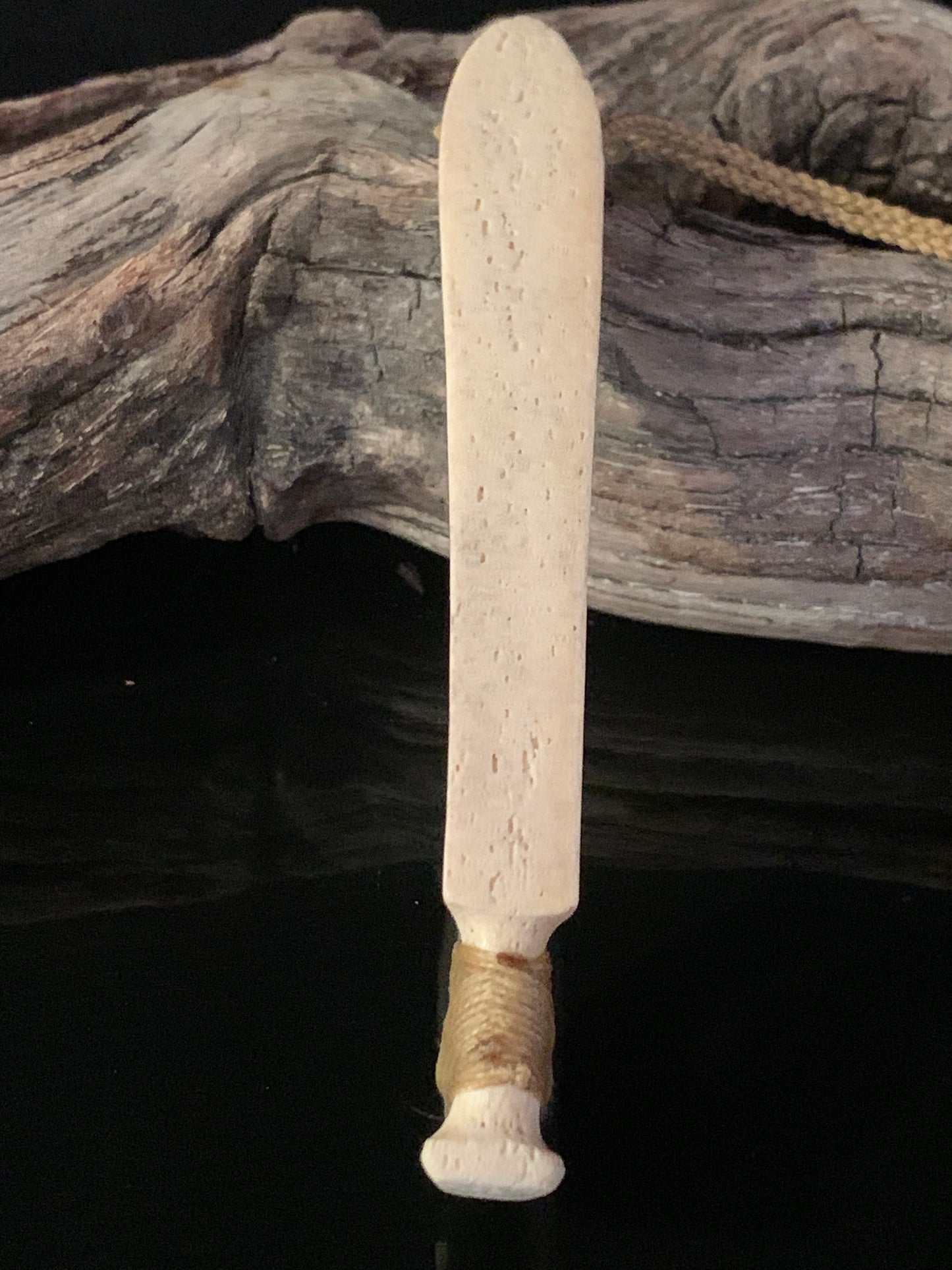 Large Whalebone and Pounamu Hei Matau Pendant by Alex Sands