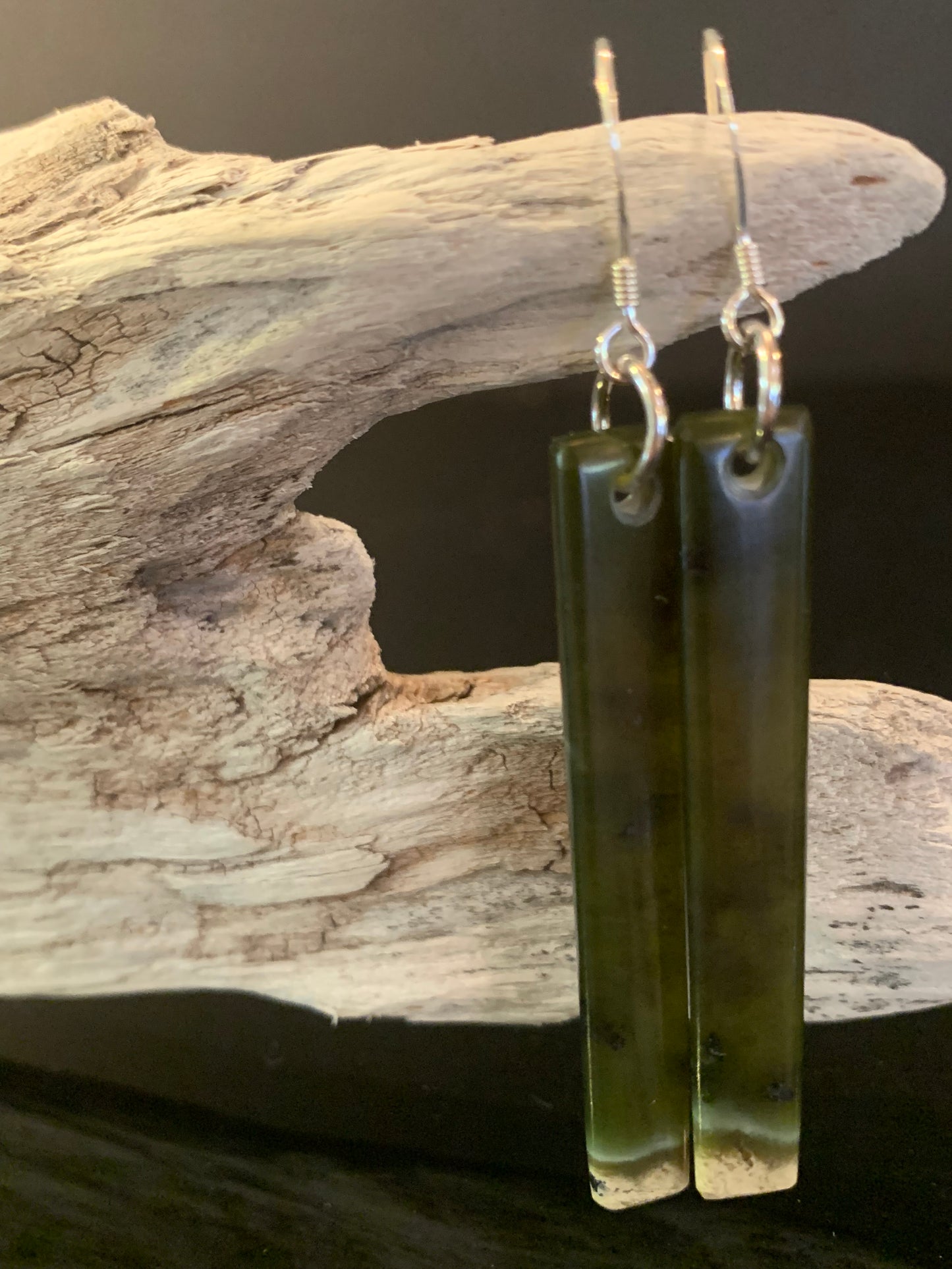 Pounamu Mau Taringa (Earrings)