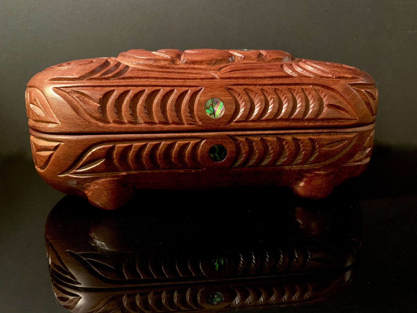 Carved Waka Huia (tiki design) by Wood Masters