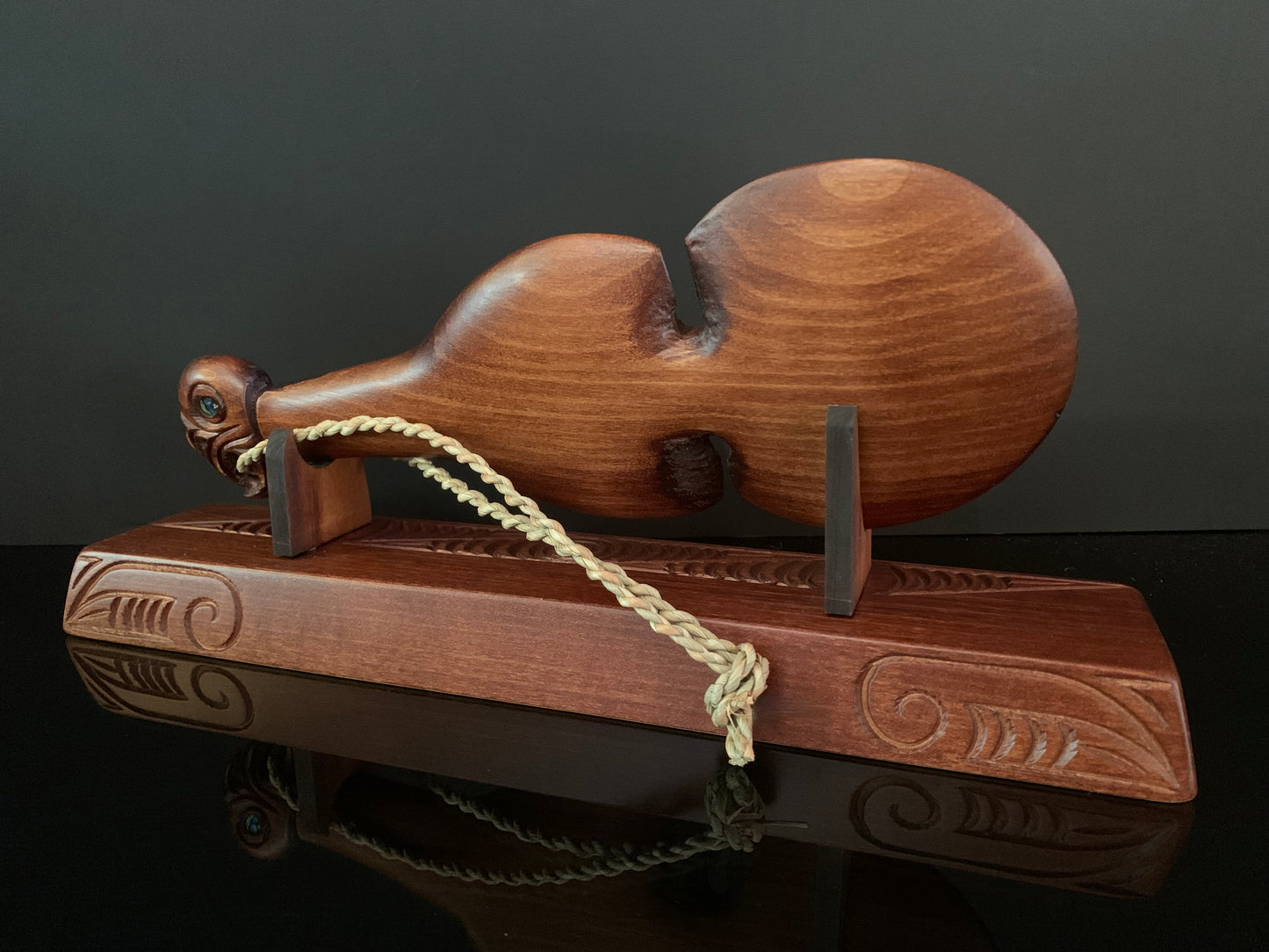 Carved Kotiate on stand - 33cm by Wood Masters