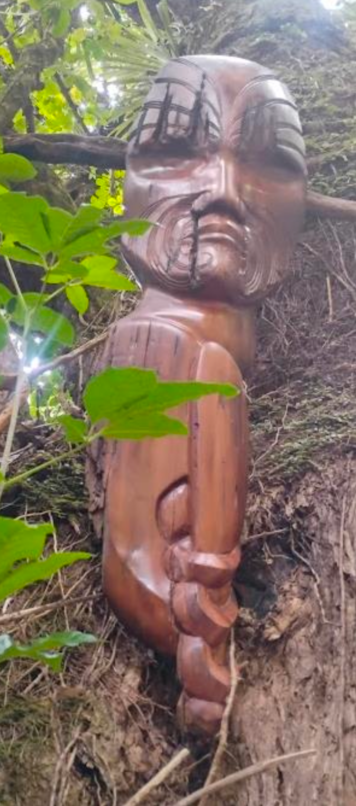 Carved Tane Mahuta - 116cm by Nikora Henare