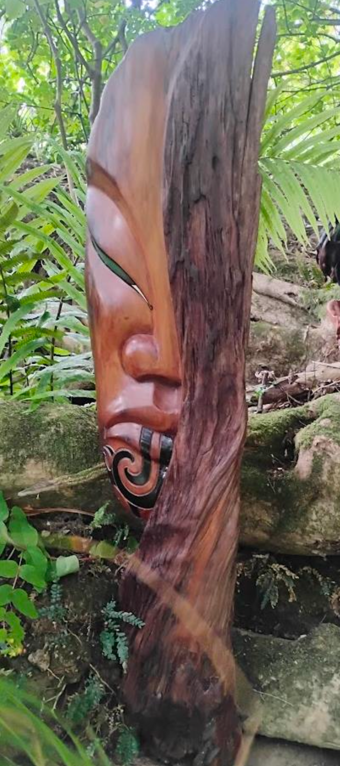 Carved Hine Nui Te Po - 138cm by Nikora Henare