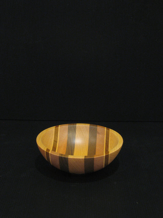 Side view of Bowl from New Zealand Native Timbers by Timber Arts 14cm