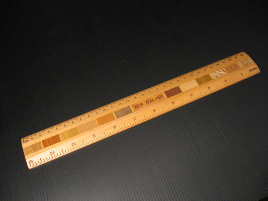 Ruler from a selection of New Zealand Native Timbers by Timber Arts Silver Fern Gallery