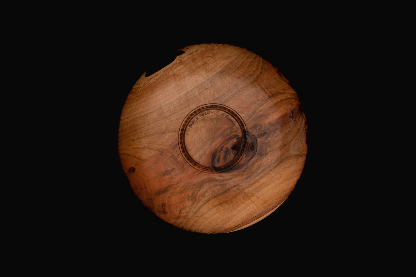Wooden Bowl by Mark Russell - Tawhairauriki (Black Beech) No332