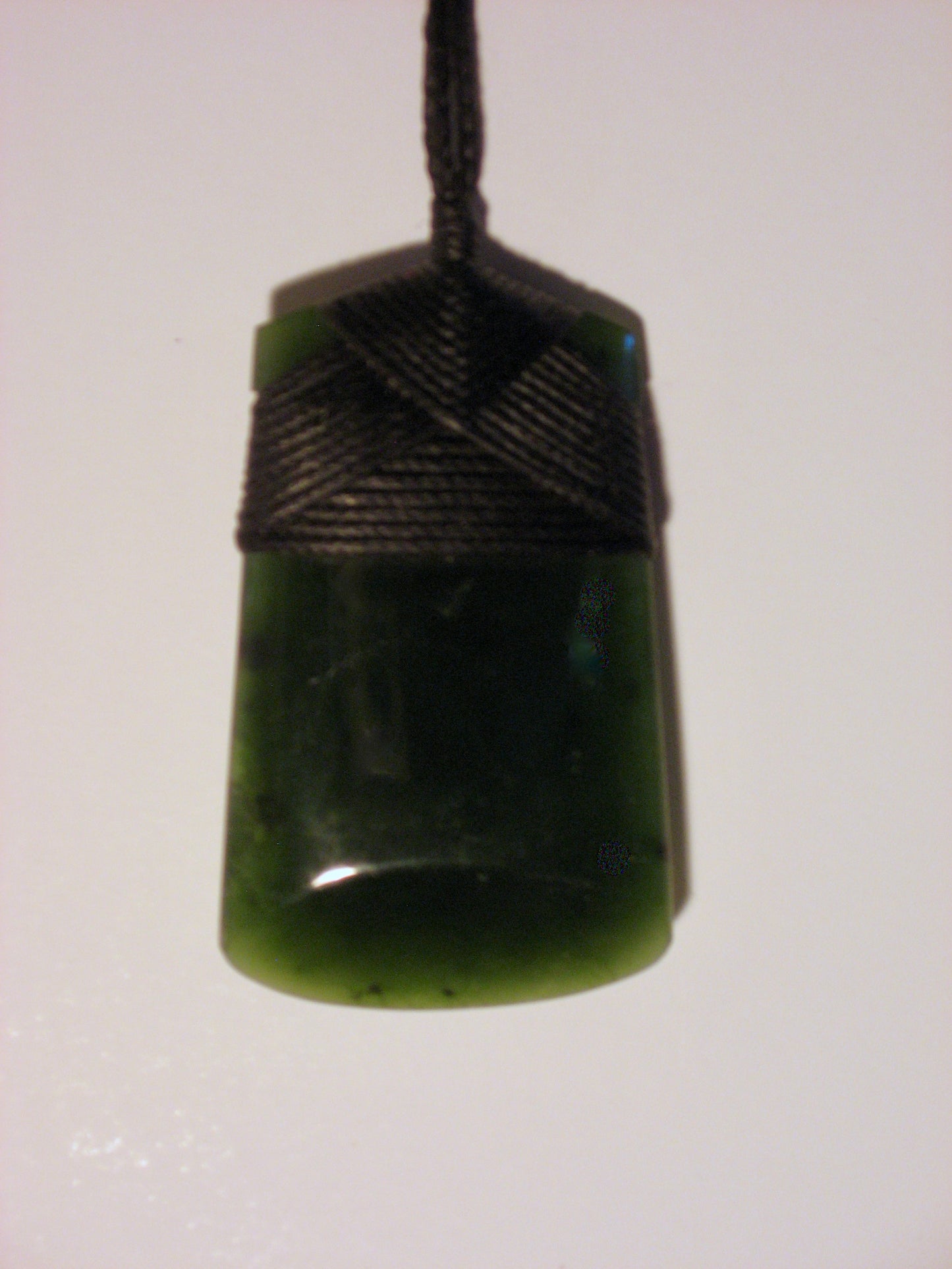 front view of New Zealand Pounamu Toki by Arapo Whata Silver Fern Gallery