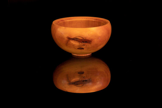 Kauri Wood Bowl by Woodturner Mark Russell No394