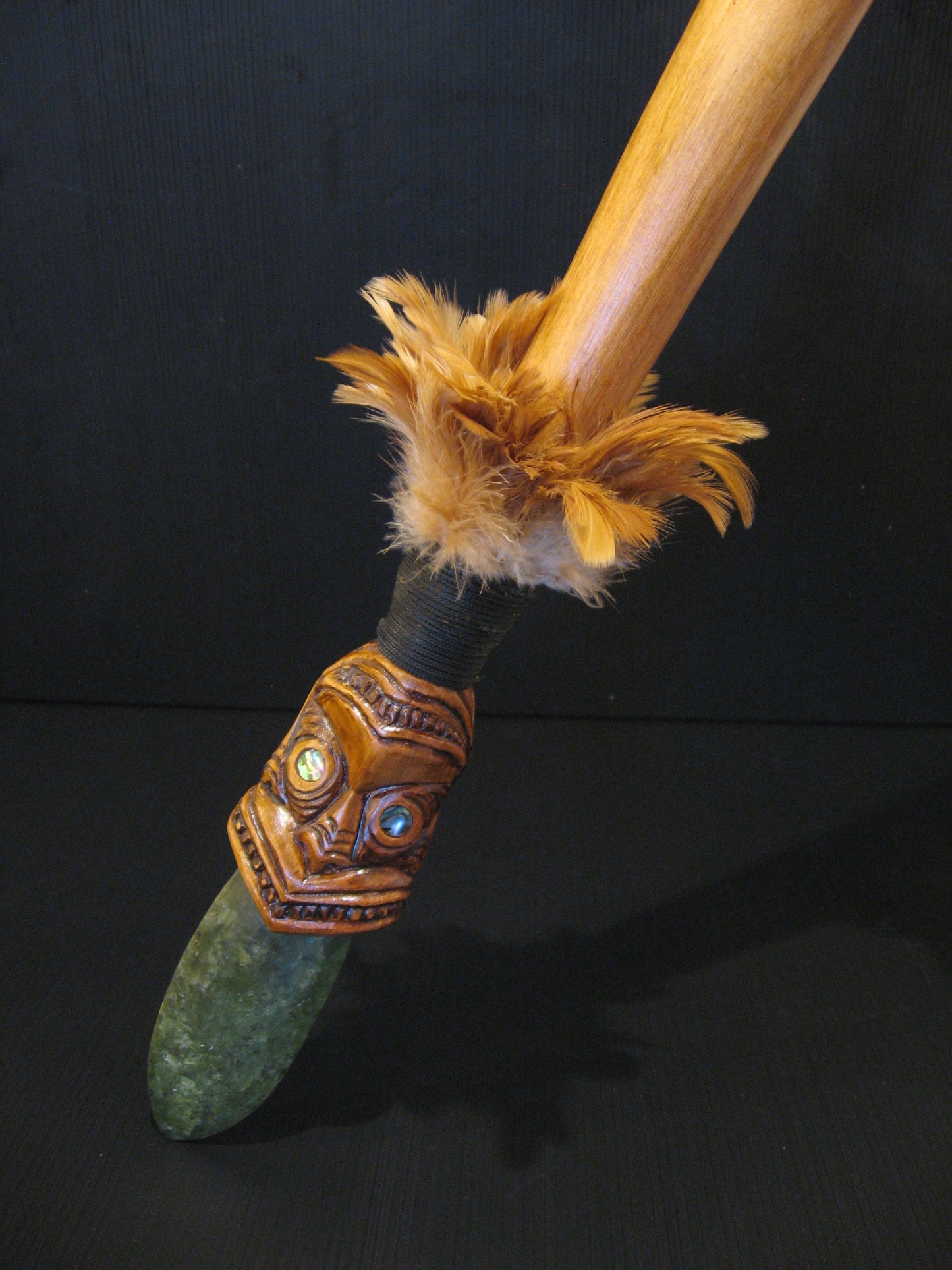 Hand Carved Taiaha by Jason Holder Silver Fern Gallery
