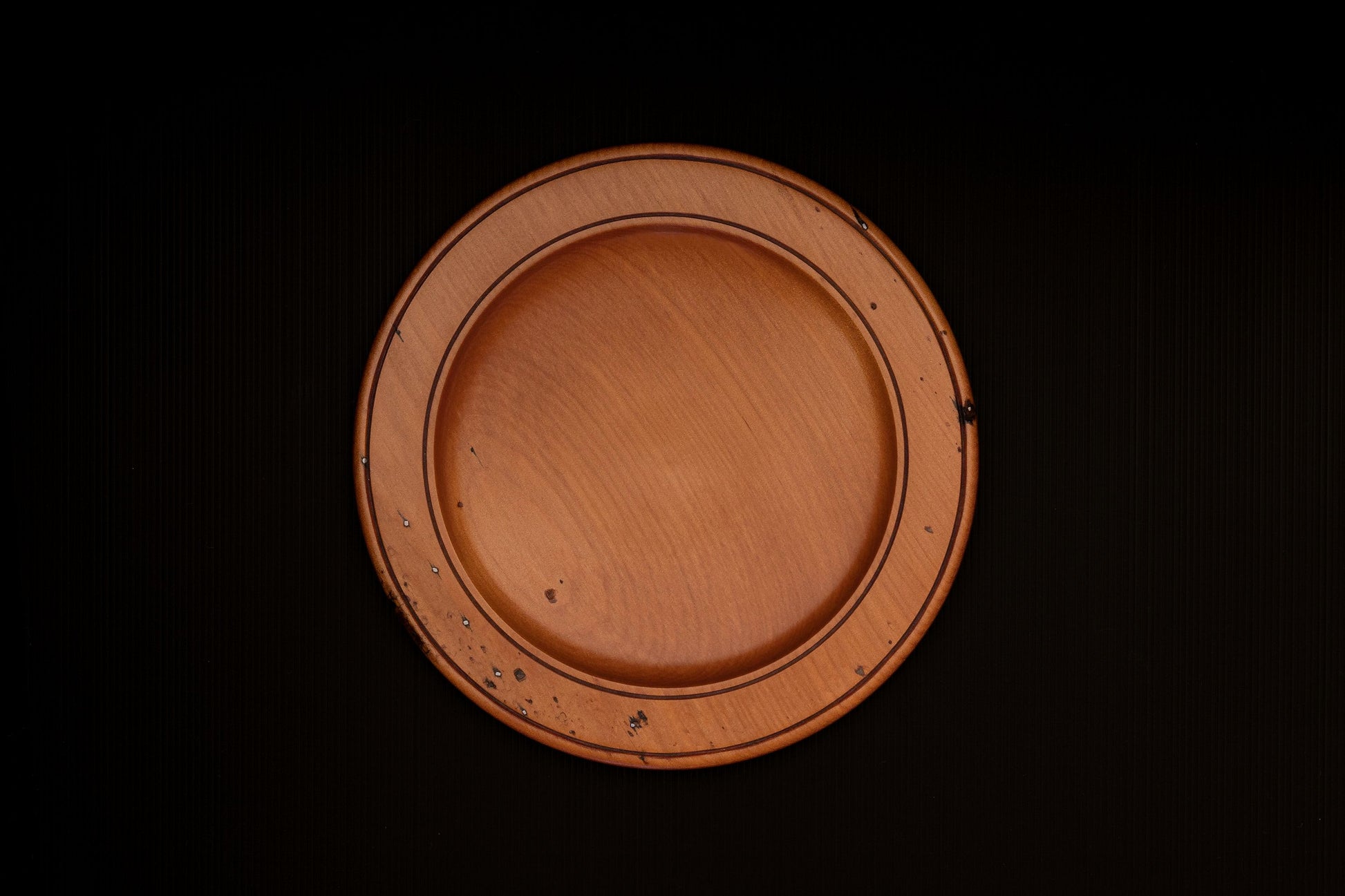 Kauri Wood Plate by Woodturner Mark Russell No348