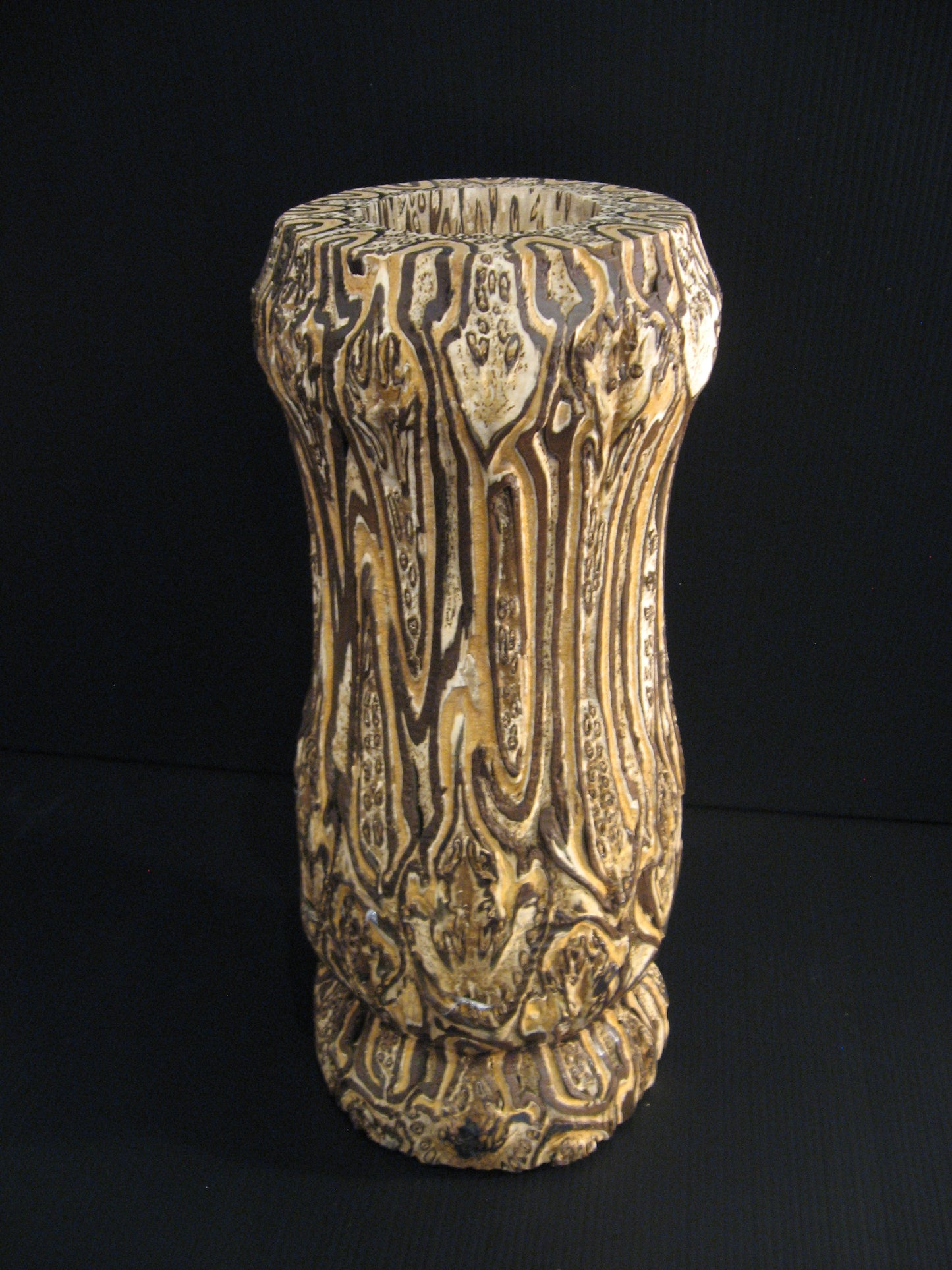 Ponga Wooden Vase New Zealand Native Wood by Fernwood Silver Fern Gallery