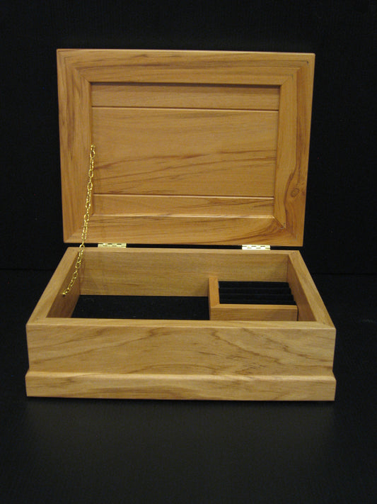 Jewellery Box Wooden Rimu Wood by Heritage Woodware Ocean Shell Studios Silver Fern Gallery