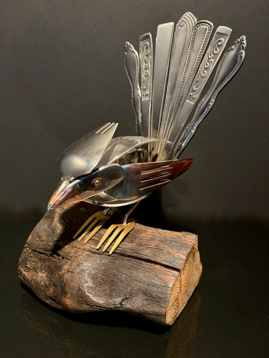 Cutlery Piwakawaka (Fantail) by Nathan Hull no.9