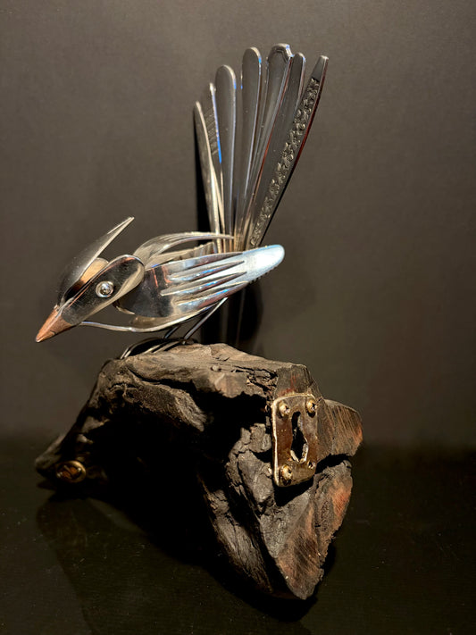 Cutlery Piwakawaka (Fantail) (wall mounted) by Nathan Hull no.10