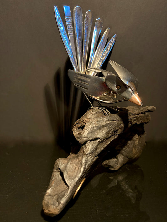 Cutlery Piwakawaka (Fantail) (wall mounted) by Nathan Hull no.10