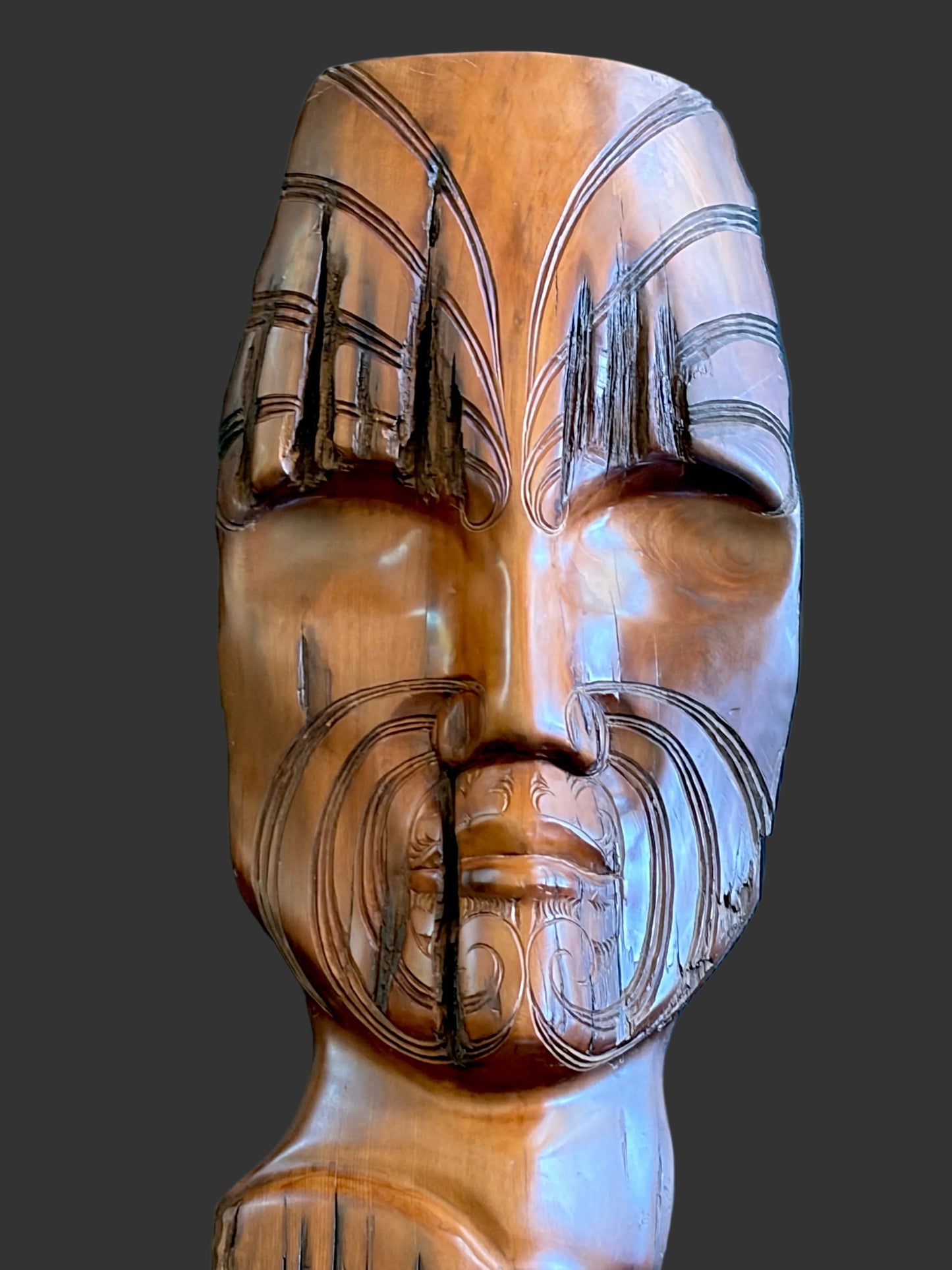 Carved Tane Mahuta  -  116cm by Nikora Henare