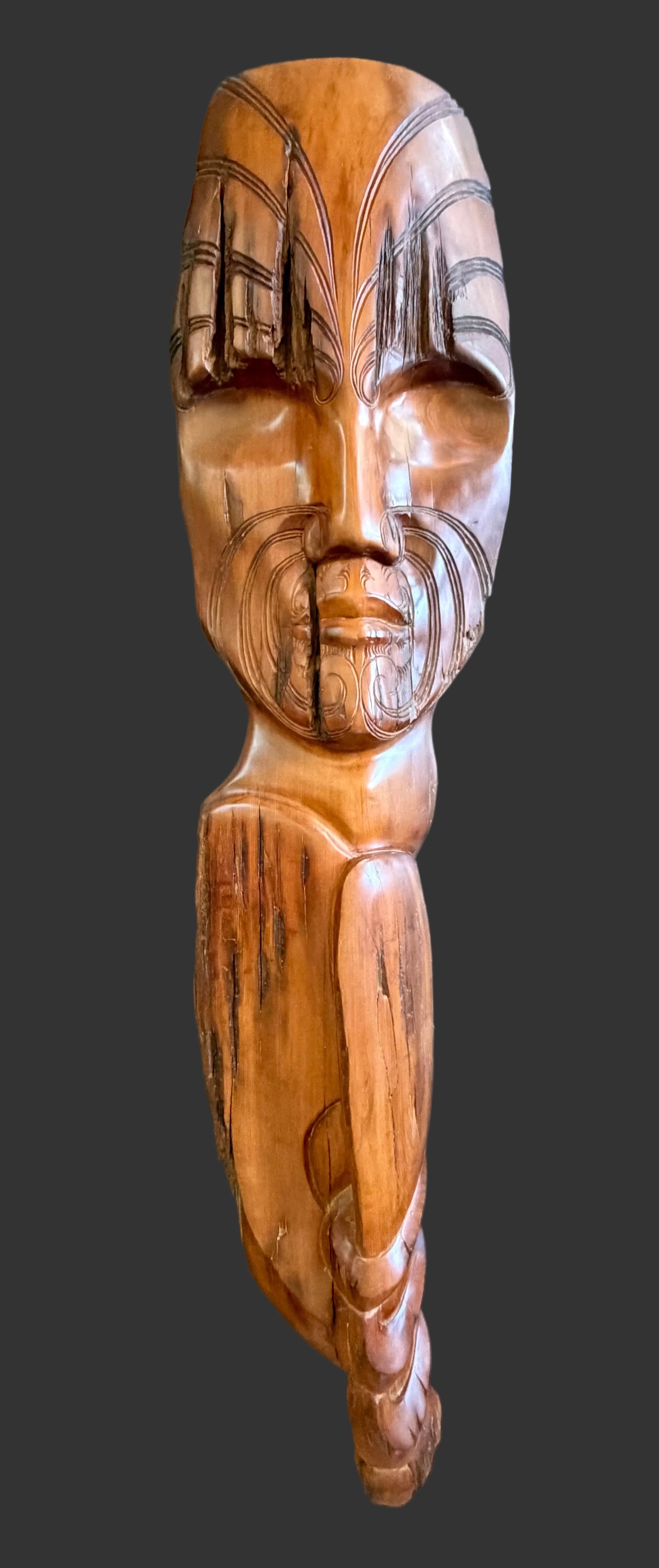 Carved Tane Mahuta  -  116cm by Nikora Henare