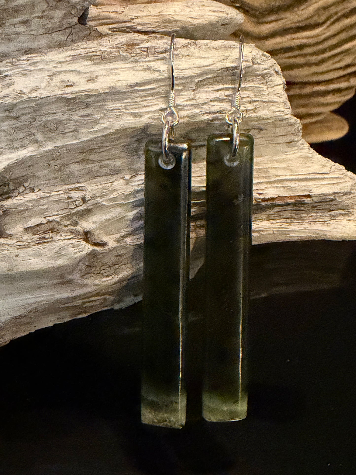 Pounamu Mau Taringa (Earrings) 52mm