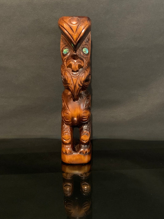small Maori teko teko carved in New Zealand by Wood Masters available from Silver Fern Gallery