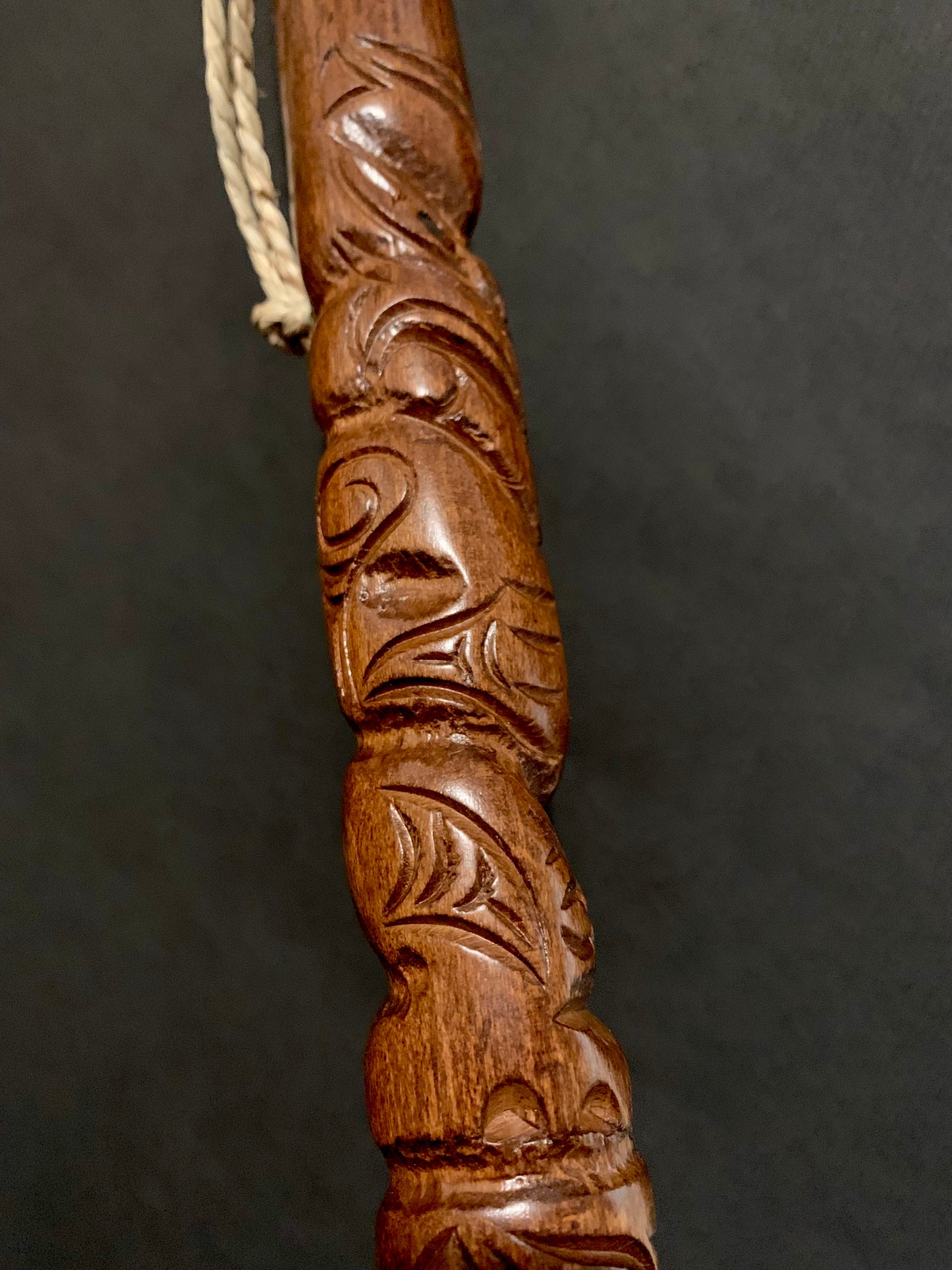Hand Carved Rakau Korero - by Wood Masters
