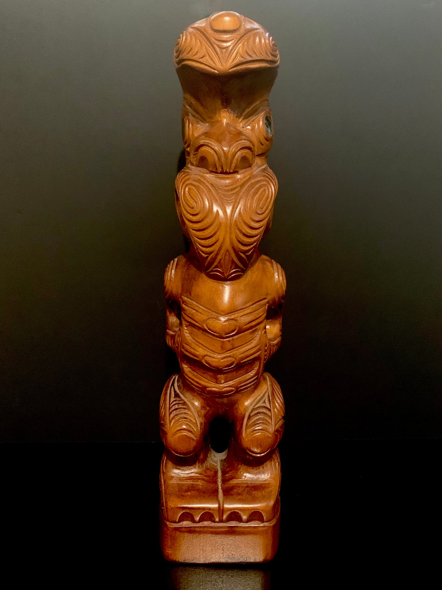 Carved Kauri Teko Teko - 41cm by Wood Masters