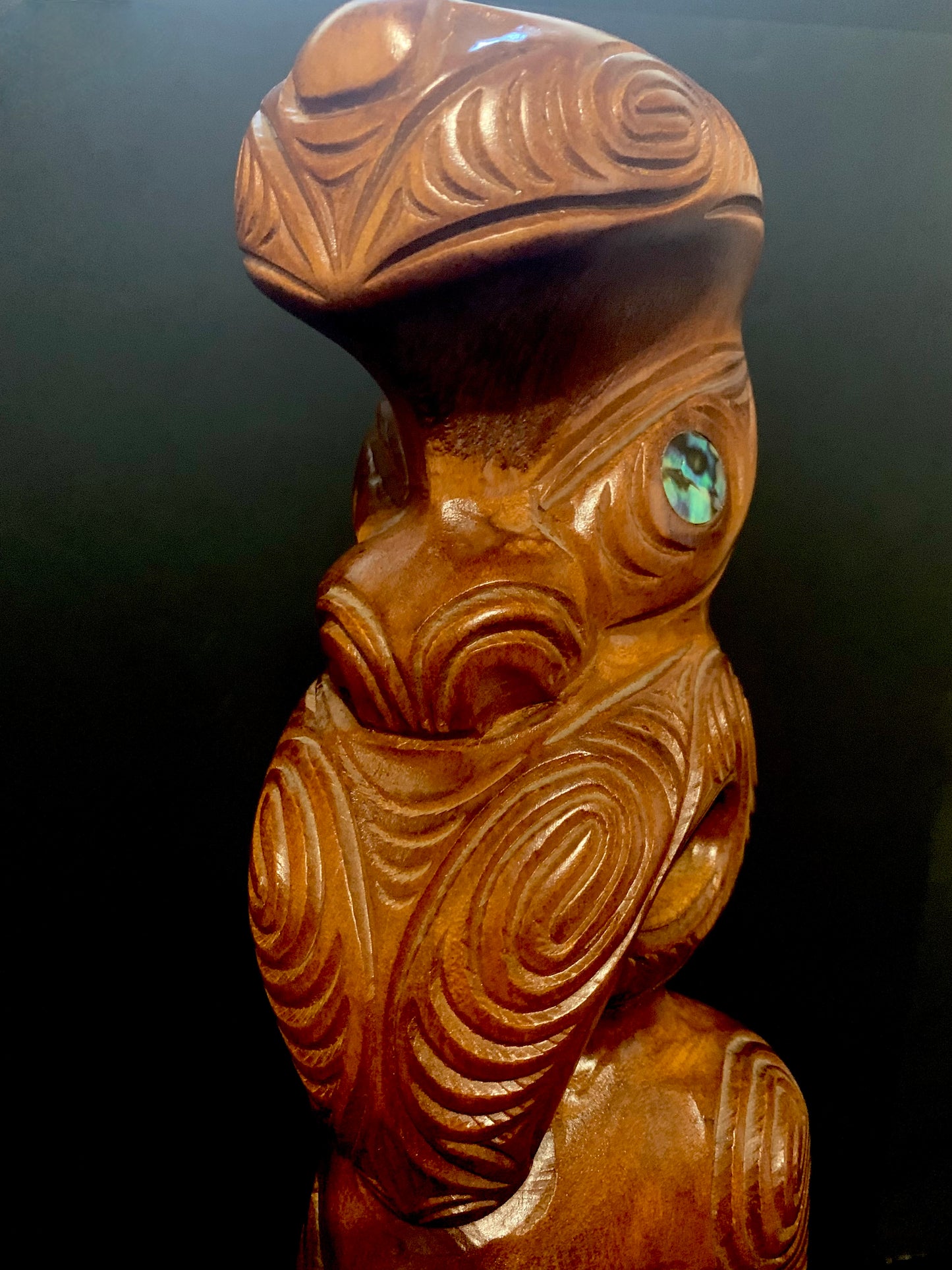 Carved Kauri Teko Teko - 41cm by Wood Masters