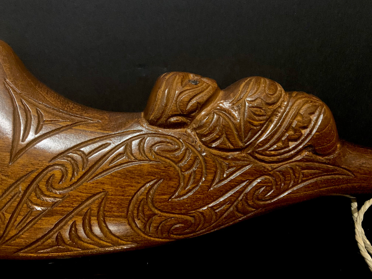 Carved Wahaika on Stand - Large - by Wood Masters