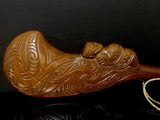 Carved Wahaika on Stand - Large - by Wood Masters