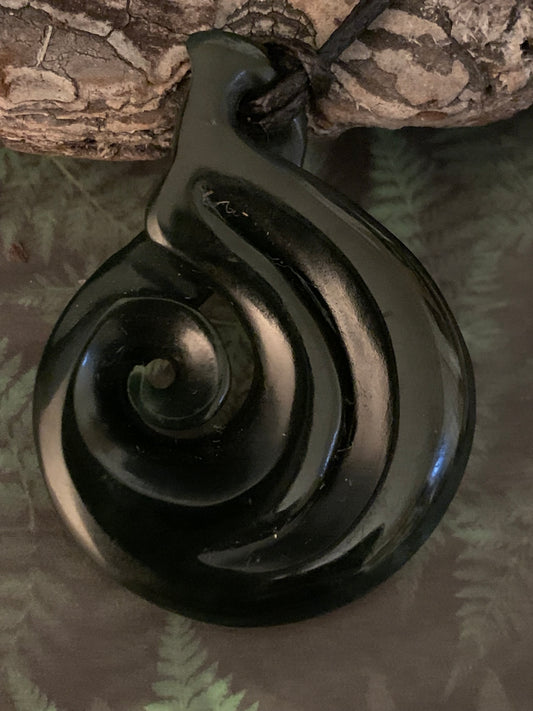 Pounamu Koru Twist 50mm