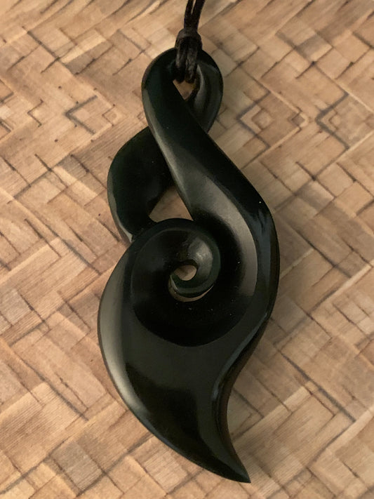 Pounamu Koru Twist 63mm